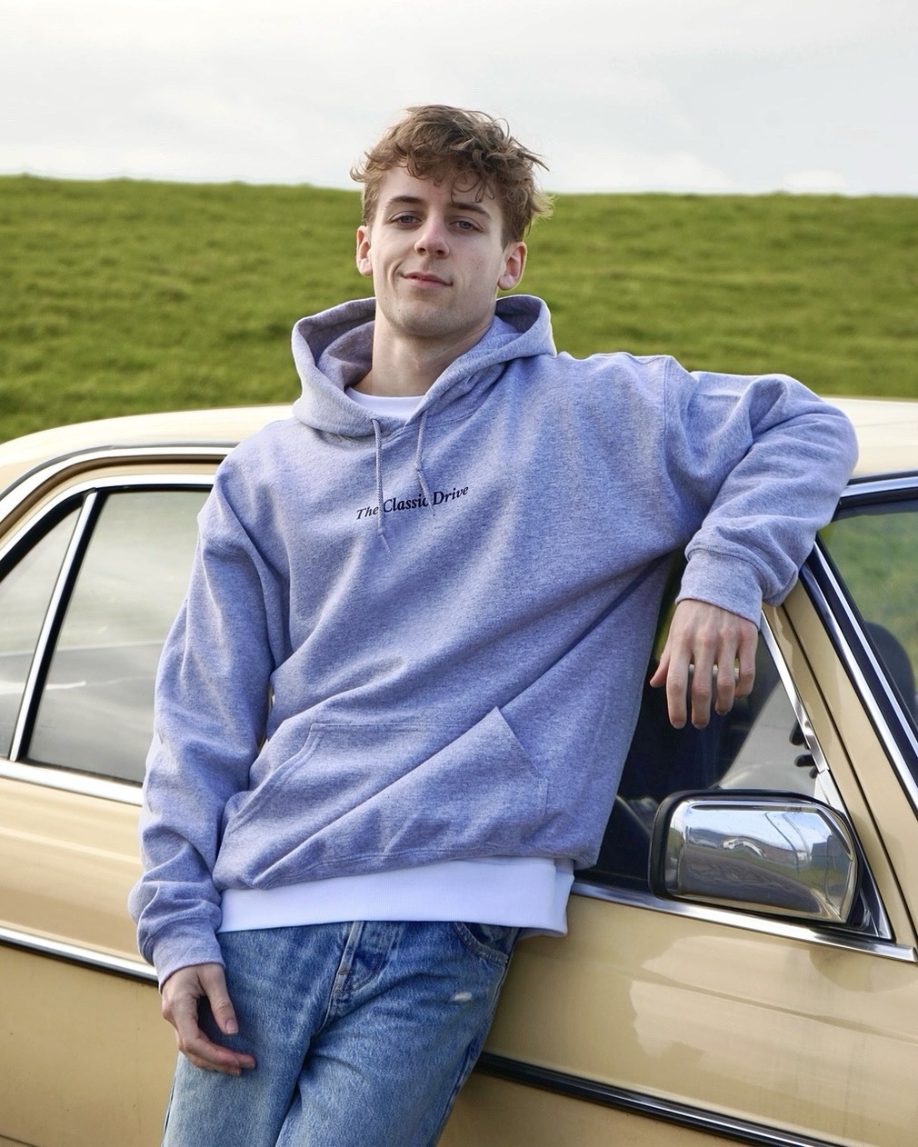 The Classic Drive Hoodie – Grey | Premium Unisex Hoodie - Image 2